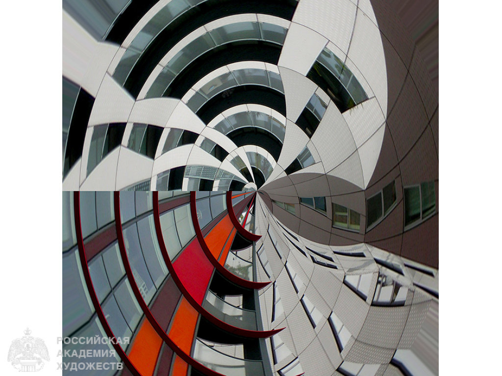 М.В. Киреев. Архитектоника. Роттердам. 2018 г. Цифровая печать, холст. Собственность автора.