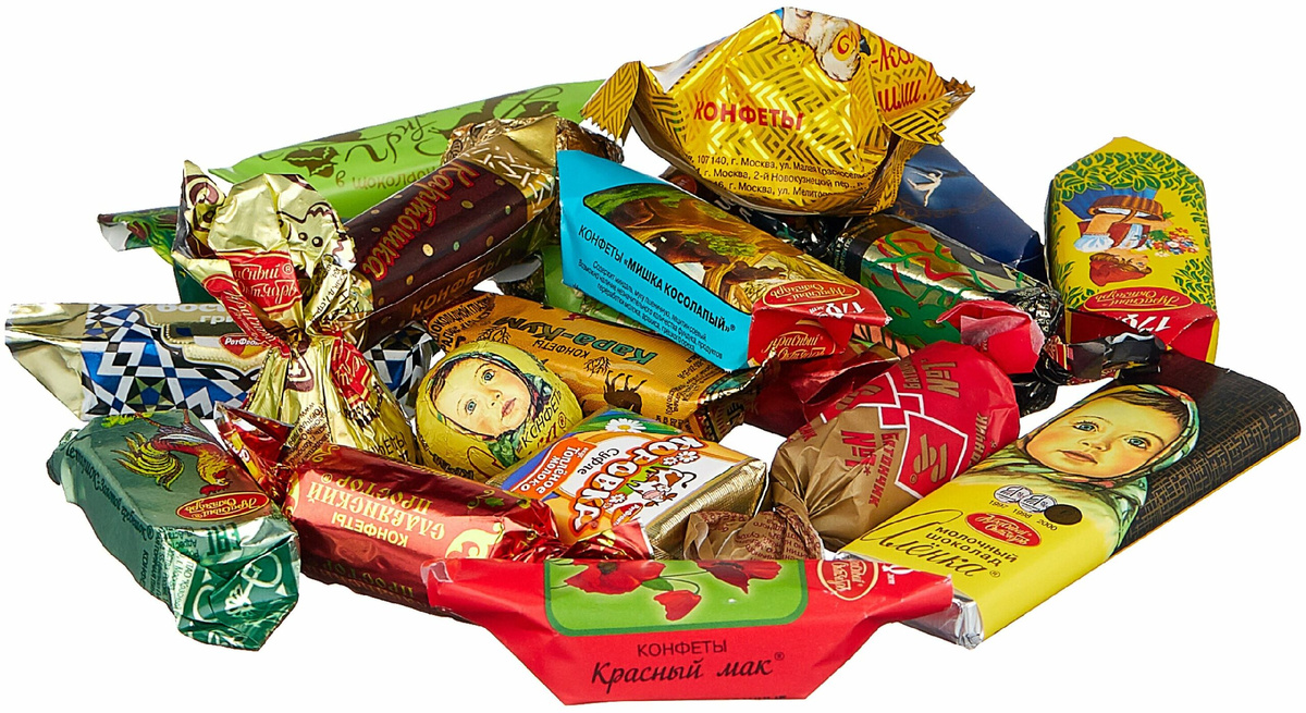 Конфетки - какая красота.