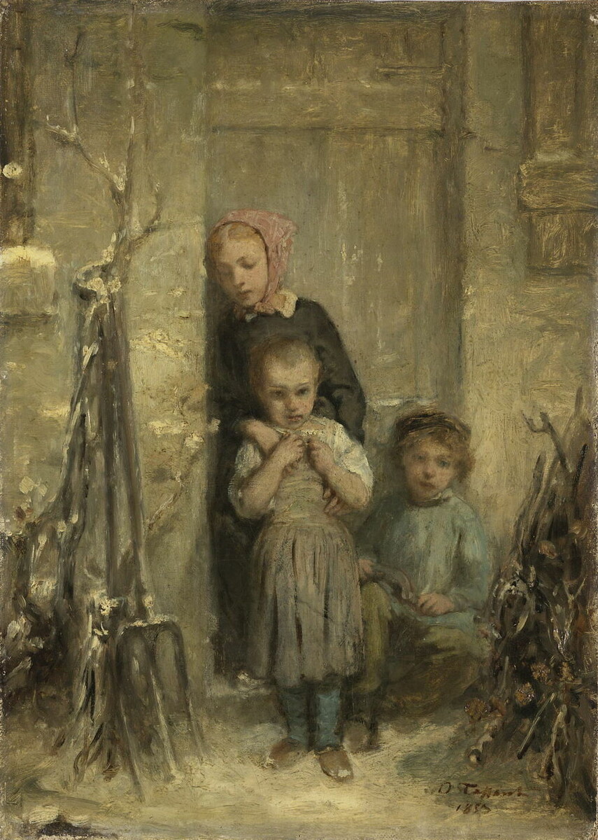 Дети на снегу