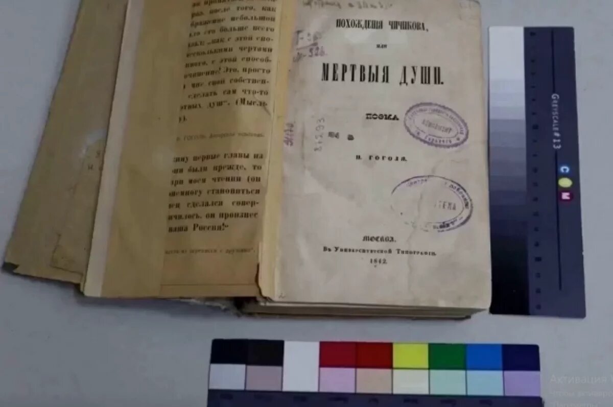    Рязанские реставраторы вернули к жизни ценное издание «Мертвых душ»