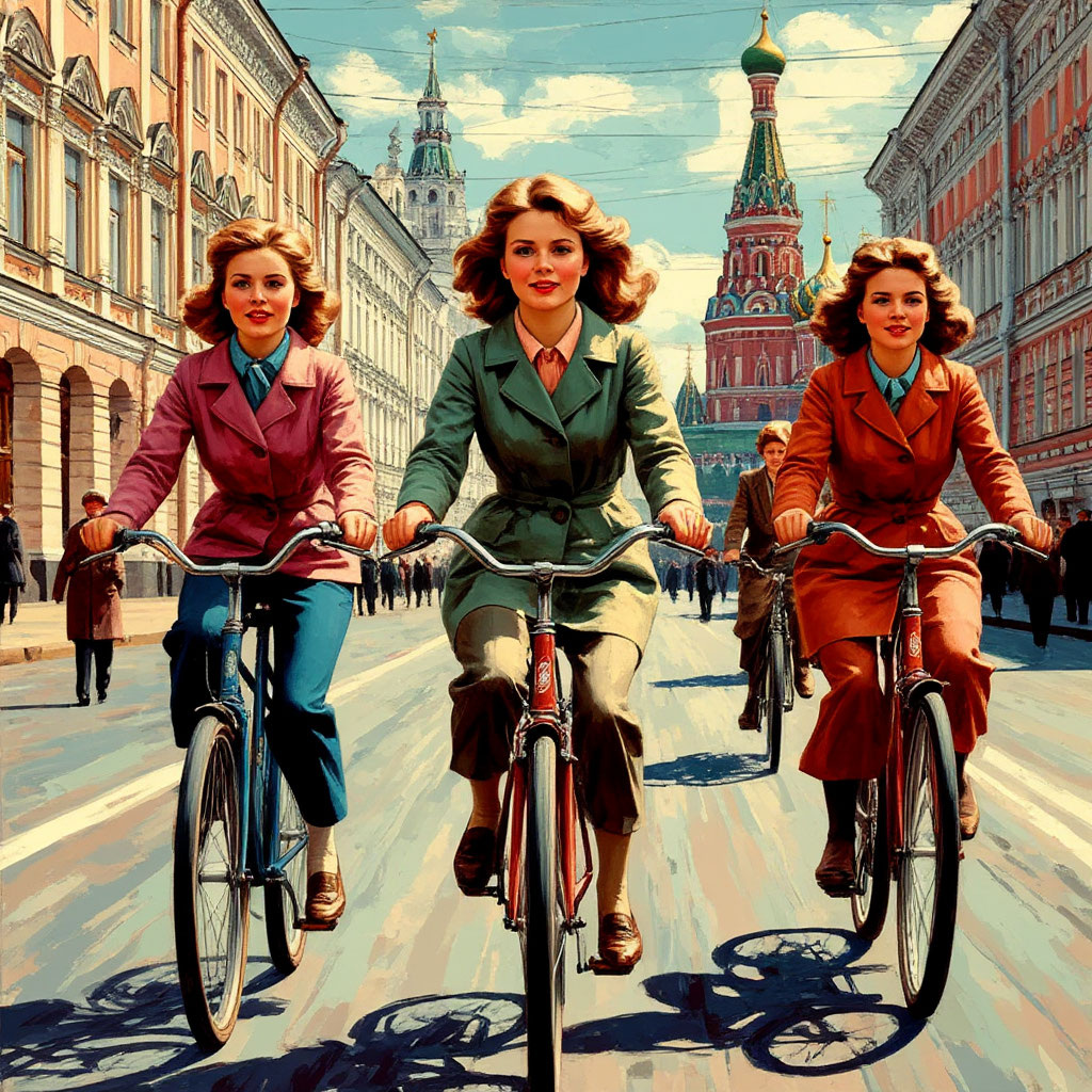 На велосипедах