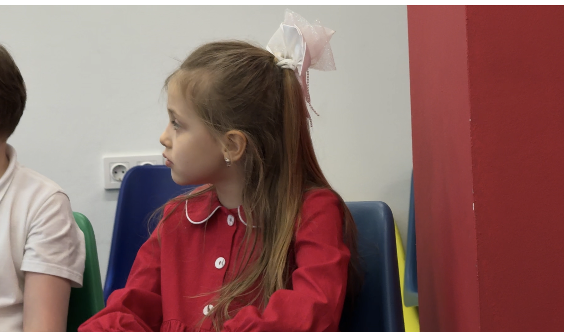 Дочка на защите проектов. 