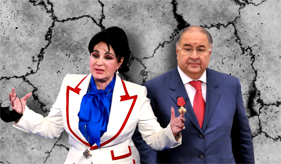 на фото Ирина Винер и Алишер Усманов 