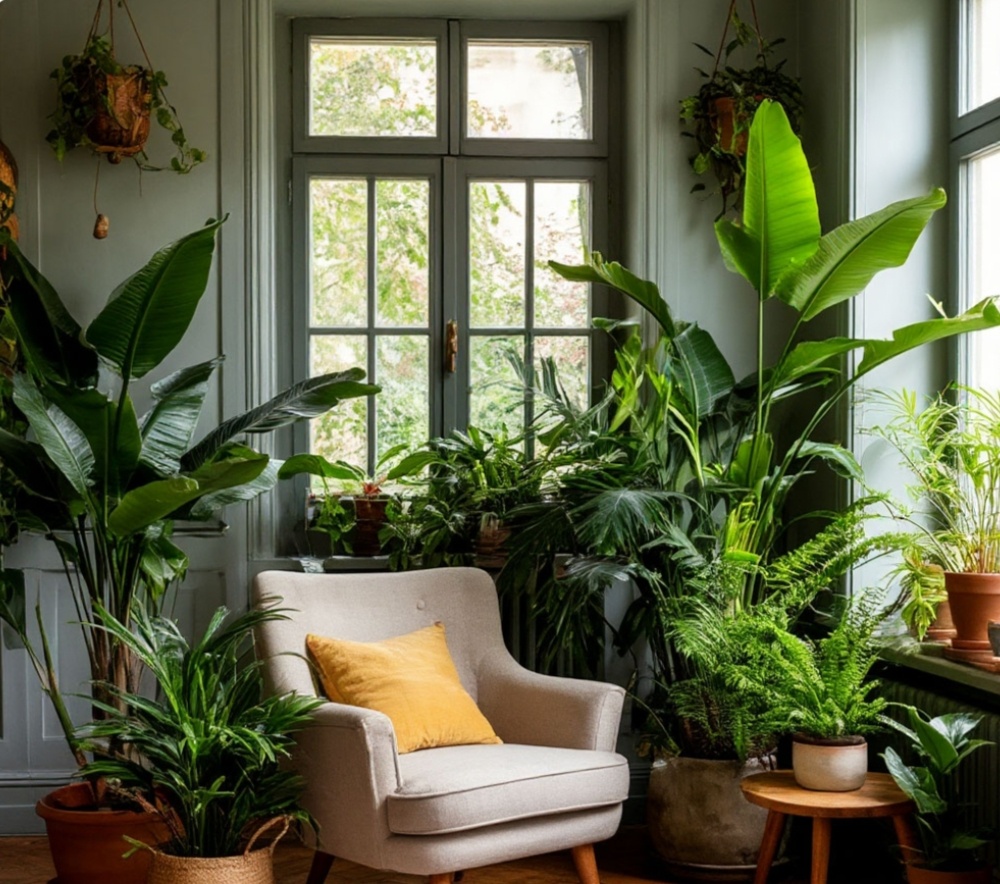 Растения в интерьере 