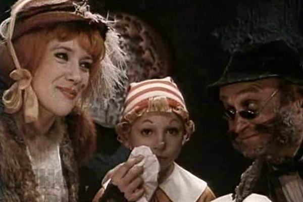 Лиса Алиса и Кот Базилио из кинофильма "Приключения Буратино", 1975 год. Фото взято из открытых источников