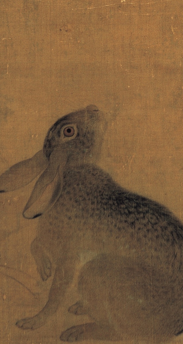 Фрагмент картины Цуй Бо "Сороки и заяц"