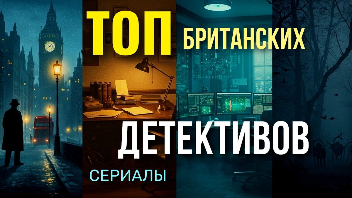 10 Британских детективных сериалов