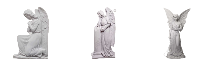 Ангелы из мрамора на памятник 
