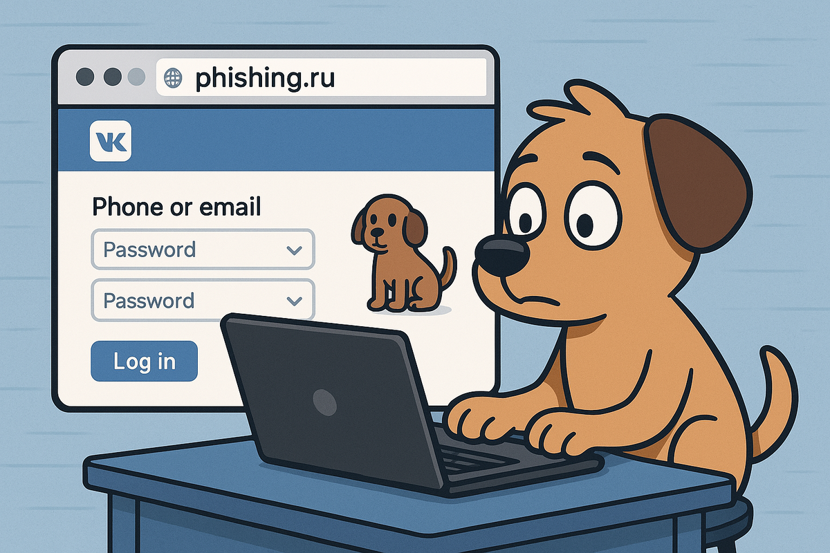 Всегда проверяйте URL-адрес перед вводом пароля.