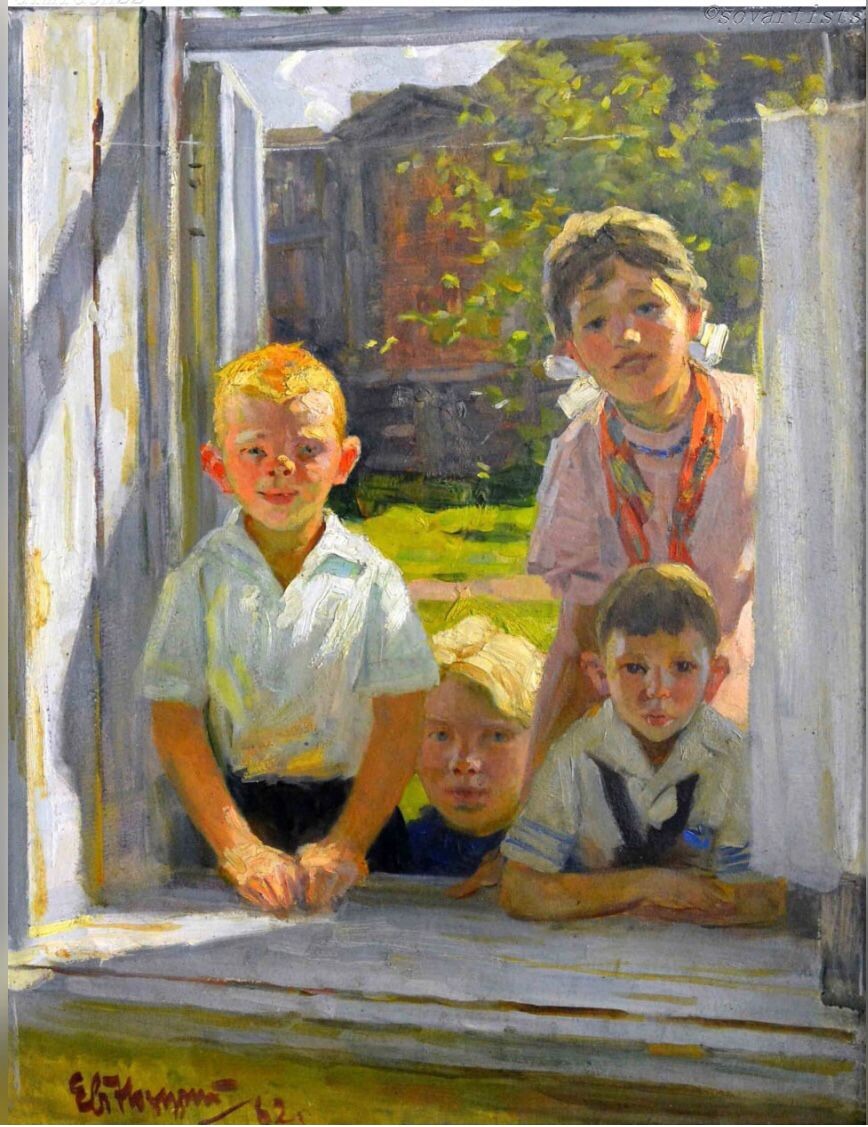 Евгений Ноздрин. «Любопытные». 1962