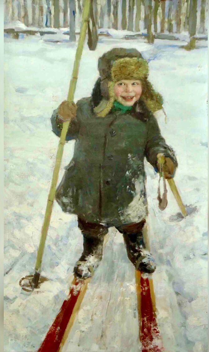 Владимир Ерёменко. «Алёша-лыжник». 1963