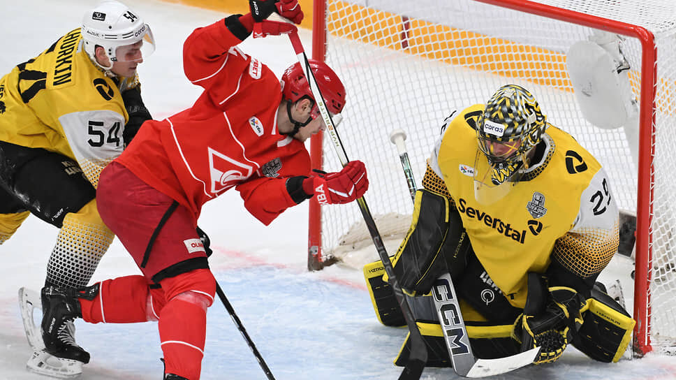 Матч 1/8 финала Кубка Гагарина «Спартак» — «Северсталь», 3 апреля.📷Фото: Дмитрий Азаров / Коммерсантъ