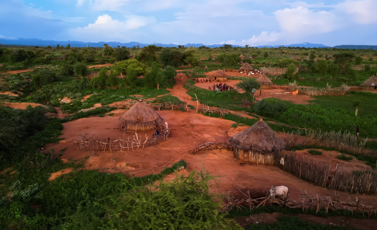 Деревня племени хамер.