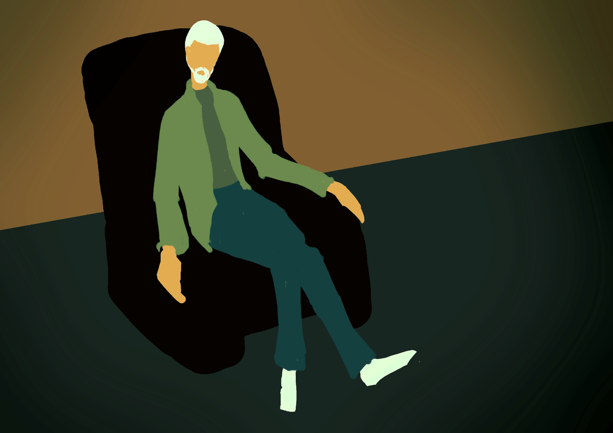 Чихающий человек