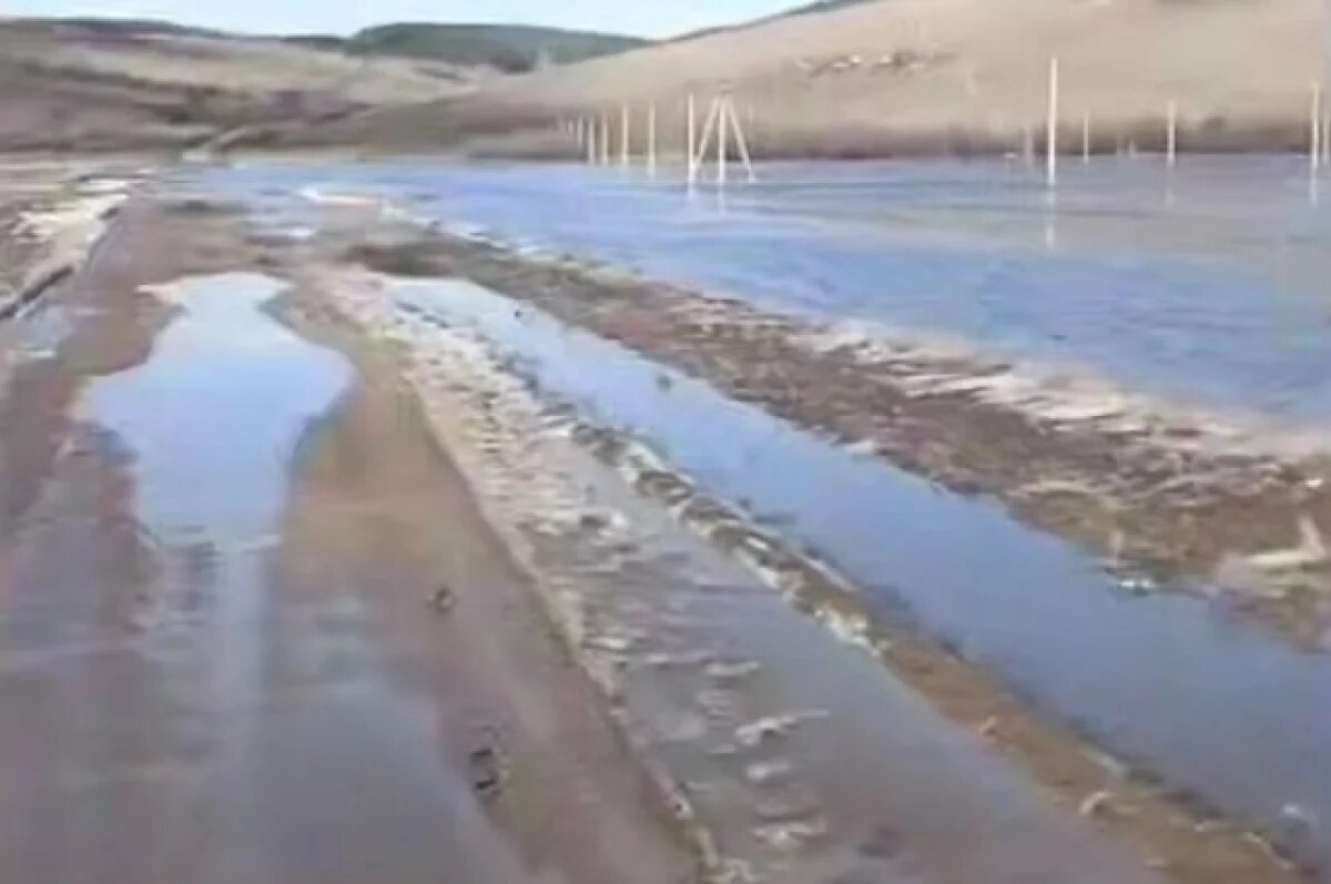    Из-за паводка перекрыт участок трассы в Иркутской области