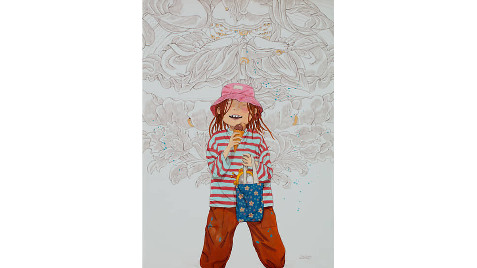 Зорикто Доржиев. «Небесный пломбир. Шоколад», 2024
Фото: Зорикто Доржиев / Галерея «Ханхалаев»