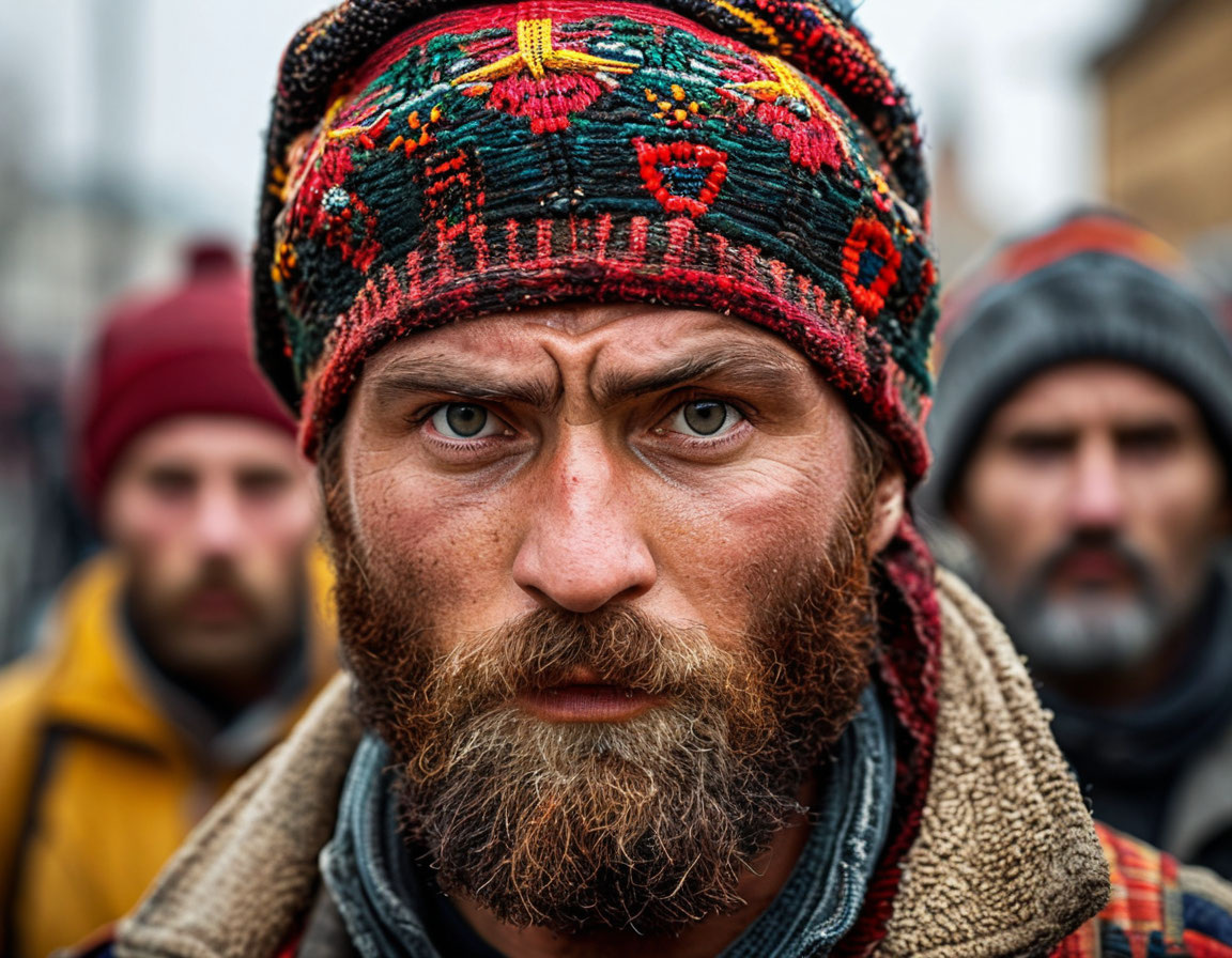 Россия: главные причины почему русские мужчины не защишают местных жителей от наглых мигрантов. Фото из нейросети