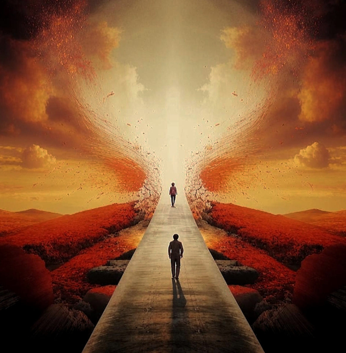 я ухожу с миром из мира в полнейшем спокойствии и счастье. 