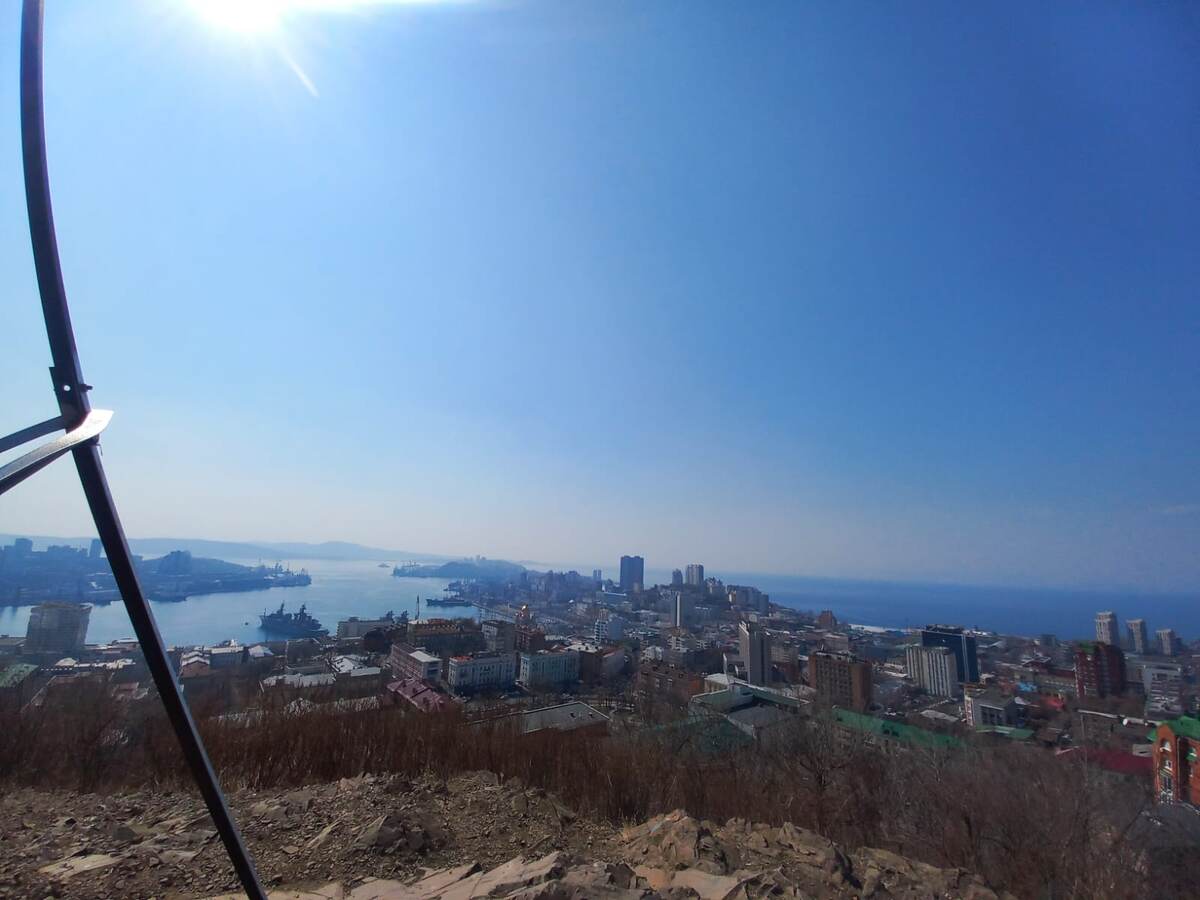 Вид сверху на Владивосток