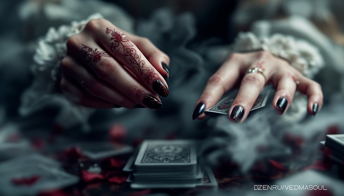 Авторское изображение @vedmasoul. Cгенерировано ИИ. Диагностика порчи, гадание
