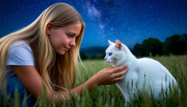 Сон про белую кошку с голубыми глазами