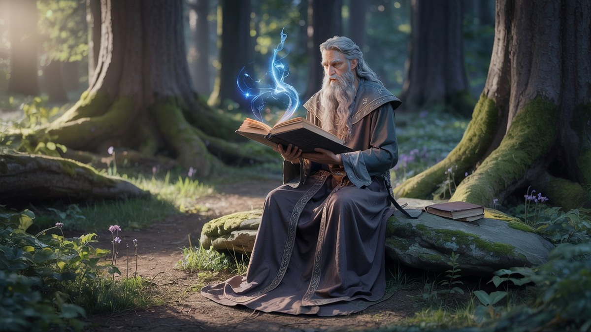 Волхв колдует