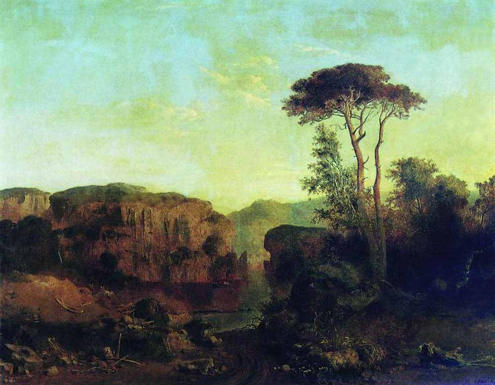 "Вид на острове Валаам", М. Клодт