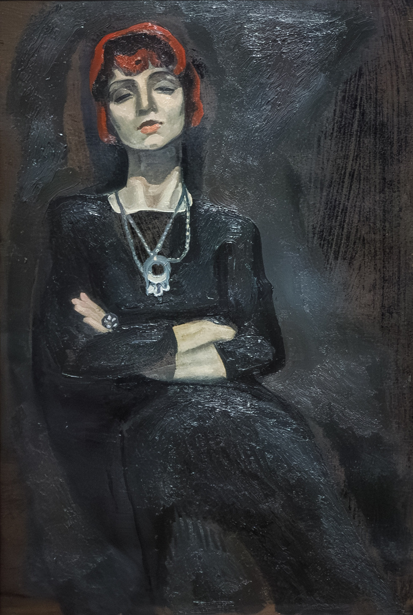 Виктор Попков. Портрет Элеоноры Пастон. 1972. Картон, масло.
Собрание Э. В. Пастон, Москва