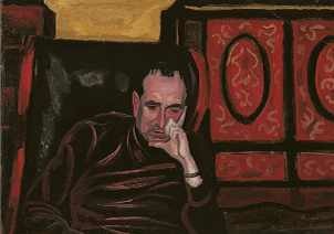 Виктор Попков. Портрет В.С. Манина в Абрамцеве. 1972. Картон, масло.
Собрание семьи В. С. Манина, Москва