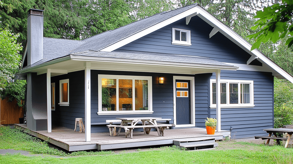 Загородный дом. Изображение сгенерировано с помощью нейросети Midjourney