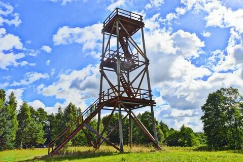 Вышка на Чугунном мосту. Лосиный Остров. Москва