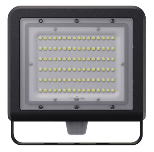 Прожектор светодиодный уличный ip65 100вт 4000к с датчиком Navigator 80 681 NFL-03-100-4K-BL-LED
