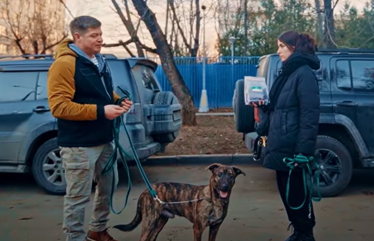 Закки и ее хозяйка на индивидуальном занятии "Умный Хвост" 