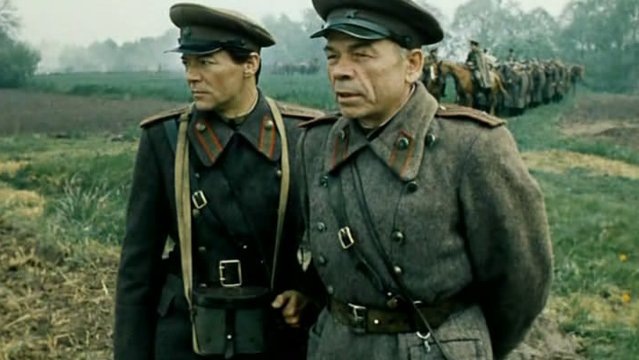 Кадр из фильма "Батальоны просят огня", режиссеры Александр Боголюбов, Владимир Чеботарев, сценаристы Александр Боголюбов, Юрий Бондарев, композитор Андрей Петров (скриншот) 