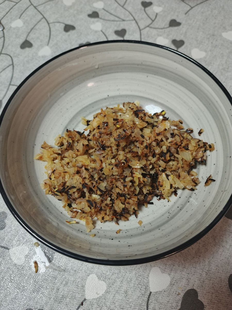 Обжаренный репчатый лук. Фото автора