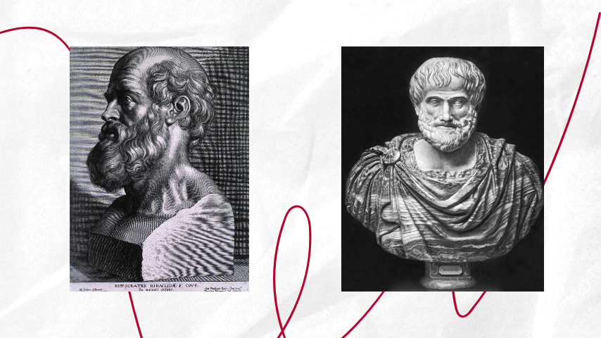 Гиппократ (4в до н.э.) и Аристотель (3в до н.э.)