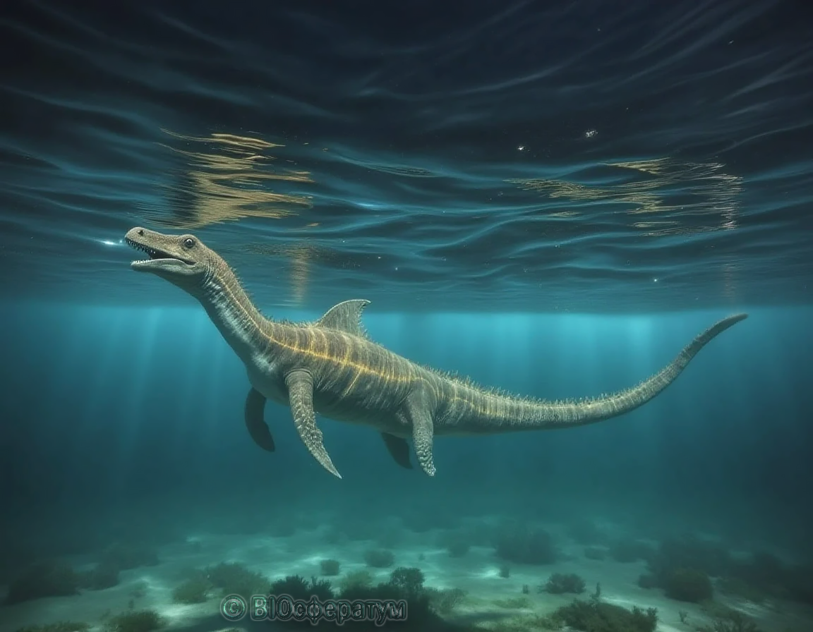 Возможно, это был плезиозавр или его потомок.