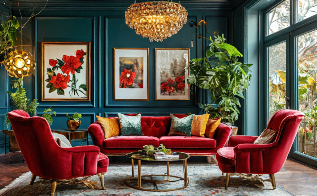    Тенденции интерьеров 2025 ретро-фьюжн Keri