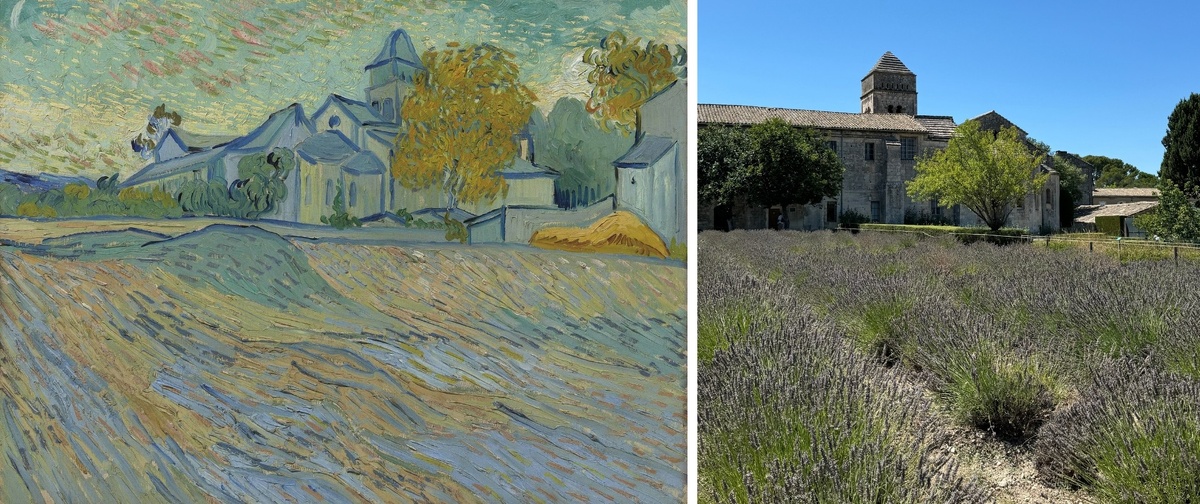 Винсент Ван Гог. Вид лечебницы и церкви Сен-Поль де Мозоль в Сен-Реми, 1889. Частное собрание