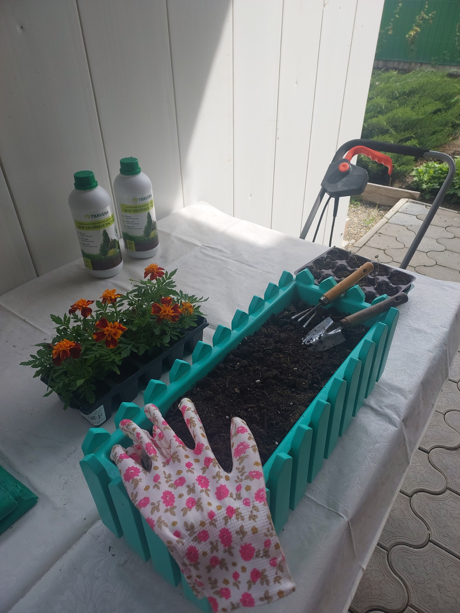 Цветочки сажаю