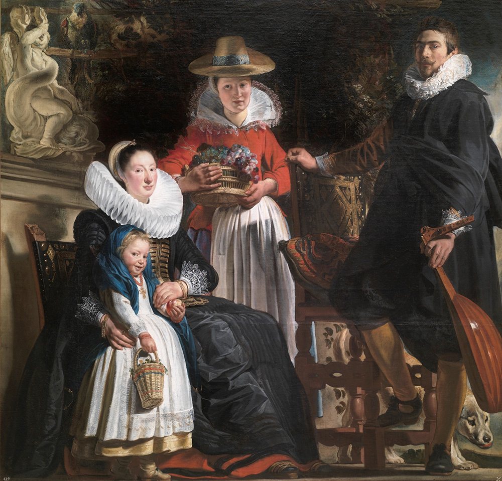 Якоб Йорданс «Автопортрет художника с семьей», 1621/22 гг.