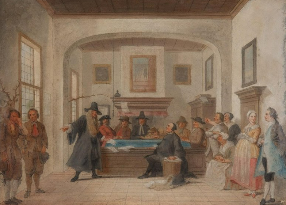 Трост Корнелис. Сцена судебного разбирательства. 1-я половина XVIII века. Государственный музей изобразительных искусств им. А.С. Пушкина, Москва