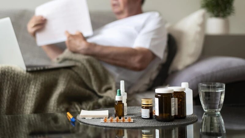     Болеющий мужчина, лекарства. Фото: ru.freepik.com, автор freepik.