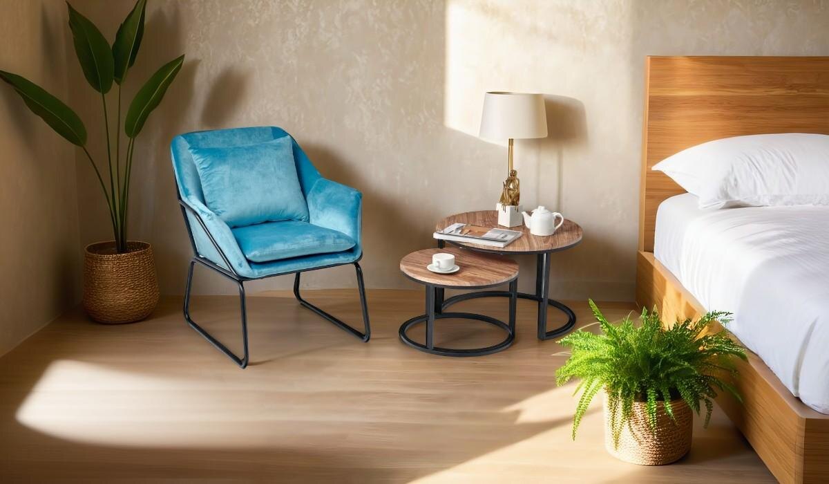 Бархатистый велюр у кресла Alex обладает  уникальным сочетанием стиля и практичности