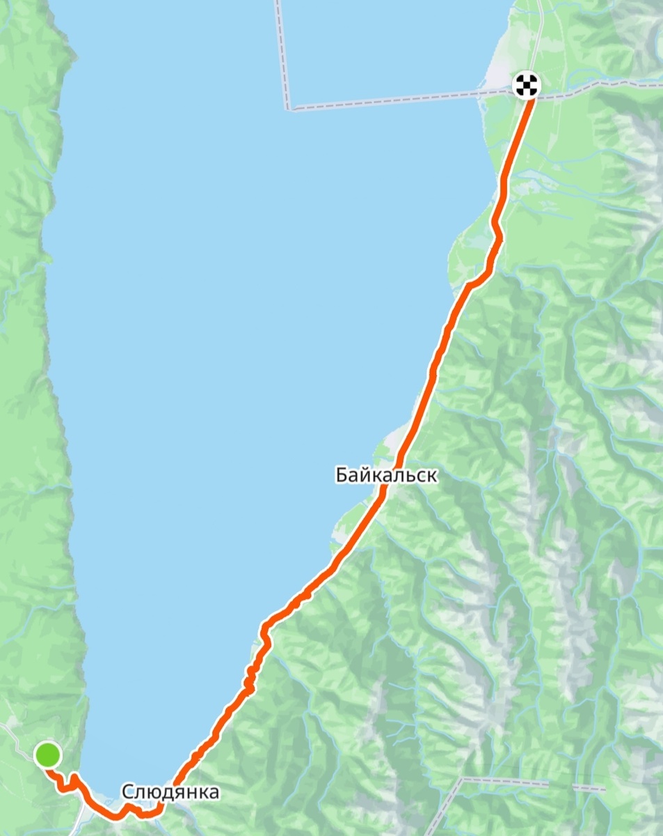 Маршрут на карте. 