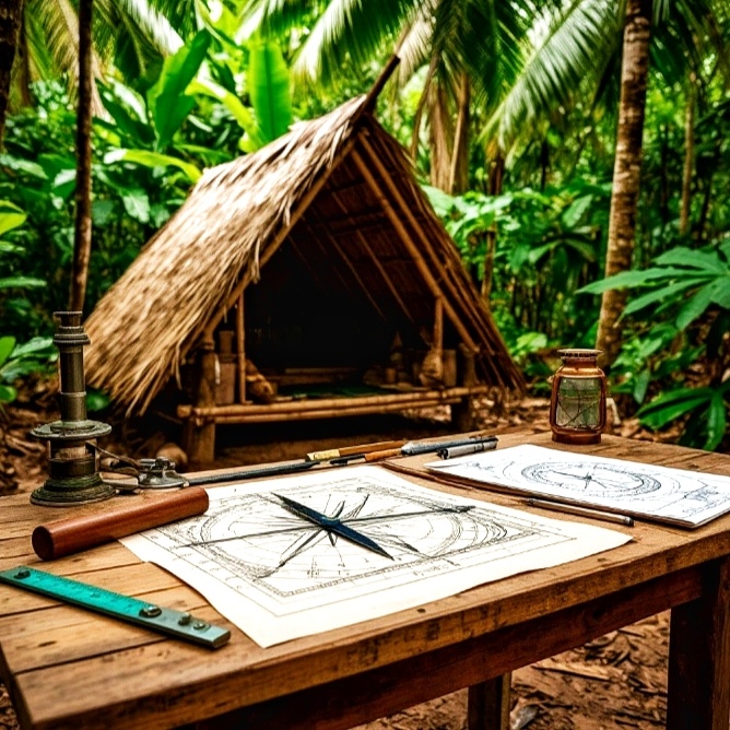 А если вдруг мы окажемся на необитаемом острове? Работа автора в Шедеврум 