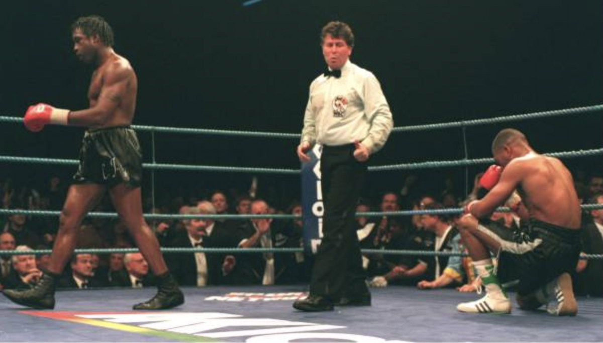 Роковой бой Найджела Бенна и Джеральда Макклеллана