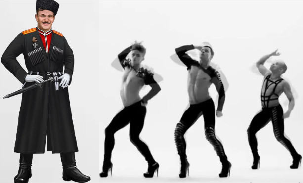 Справа - украинская группа Kazaky, если что))