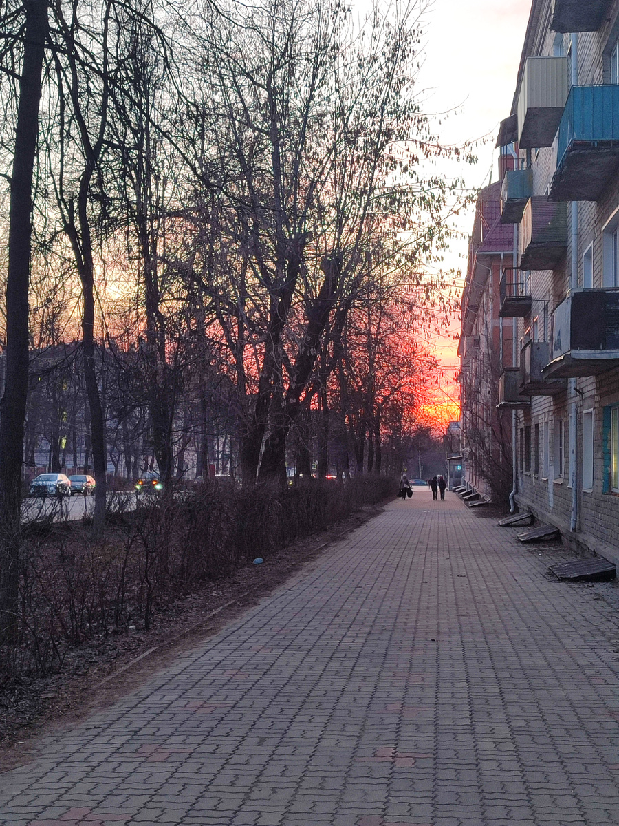 Красивый закат. Фото автора