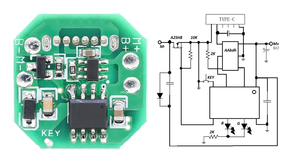 Внешний вид и схема модуля